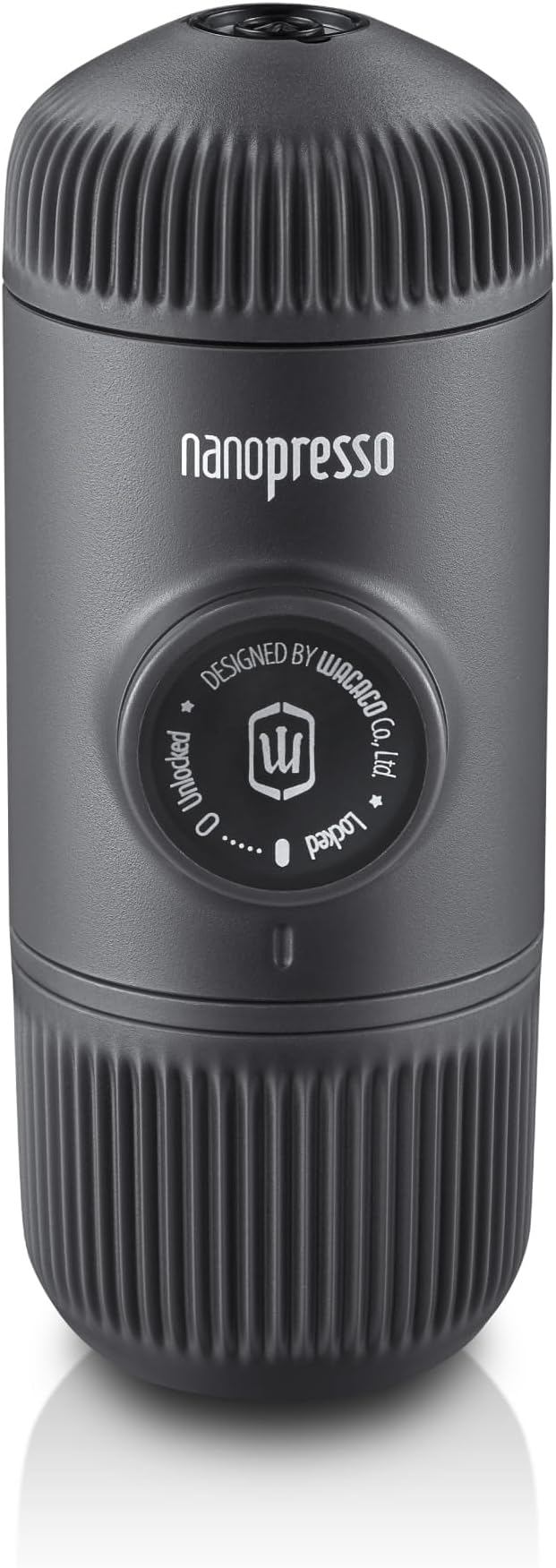 WACACO Nanopresso Portable Espresso Maker, Upgrade Version of Minipresso, 18 Bar Pressure, Extra Small Travel Coffee Maker, Manually Operated, Compatible with Ground Coffee