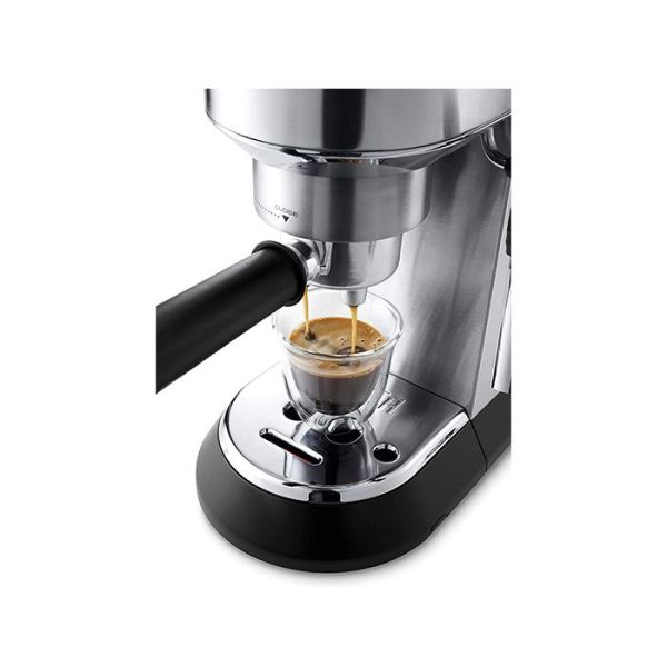 Delonghi Dedica Coffee Machine, 15 Bar, Silver - EC685
